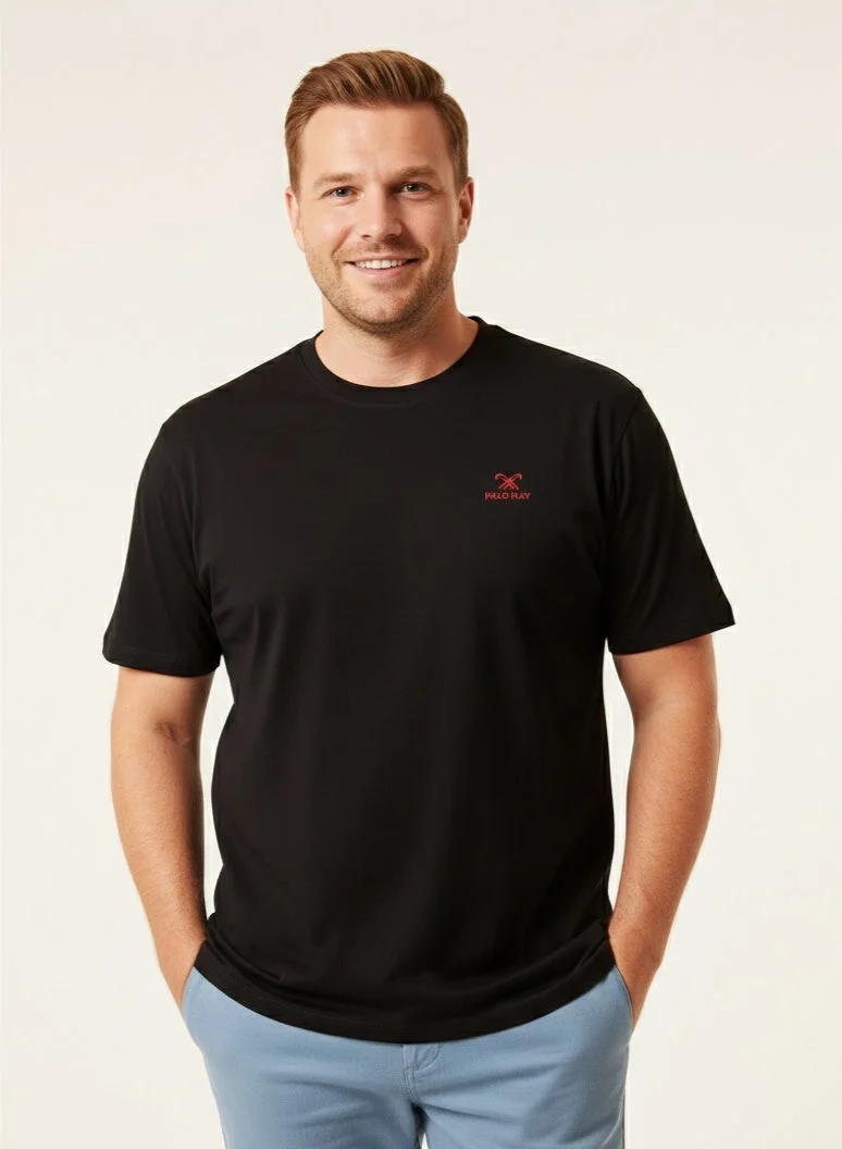Polo Play Mens Graphic T-shirt -BLACK
